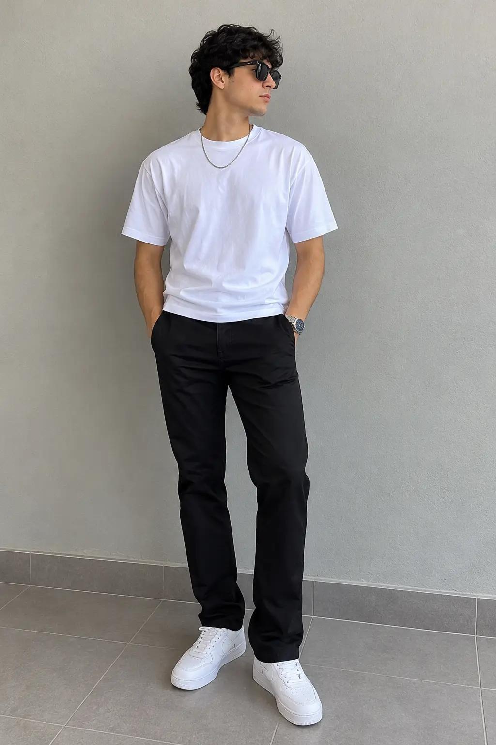 PANTALÓN NEGRO PARA HOMBRE